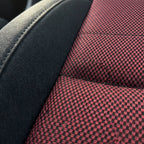 Black with Red Checker — detail