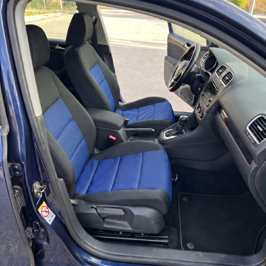 Black with Bright Blue — hero
