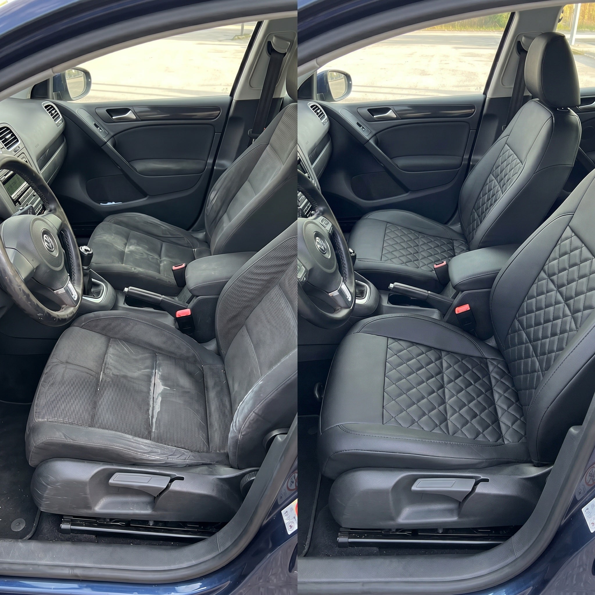 Black Honeycomb Leather — comparison